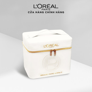 [Quà tặng không bán] Túi da đựng make up vuông L'Oreal Paris