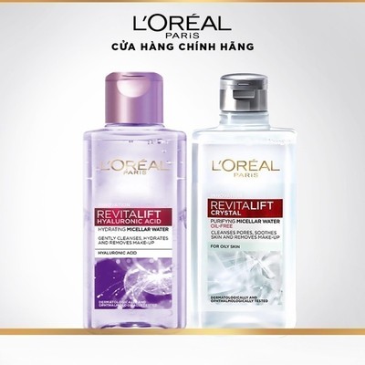 [Quà tặng không bán] Bộ 2 tẩy trang cấp ẩm & kiềm dầu L'Oreal Paris 95ml
