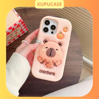 Ốp lưng iphone chuột CAPYBARA có giá đỡ hot trend Cho 6plus/7plus/x/xs/xsm/11/12/13/14/15/16/pro/plus/promax