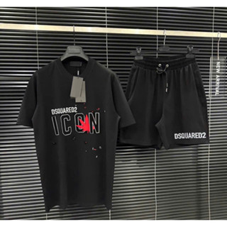 Bộ Quần Áo DSQ Icon Lá Đỏ Hottrend Phối Quần DSQ Basic Mùa Hè 2025 Chất Liệu Vải Mềm Mịm Thấm Hút Mồ Hôi