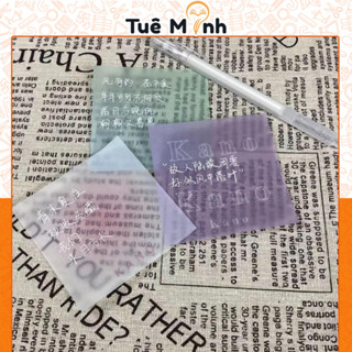 Giấy Note Kano NO58 – Màu Pastel, Trong Mờ, Không Keo, Ghi Chú Cá Tính