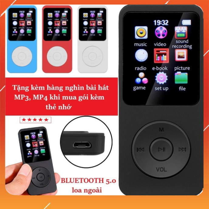 Máy Nghe Nhạc MP3 MP4 MP4 HIFI Phong Cách Thể Thao Chất Lượng Cao