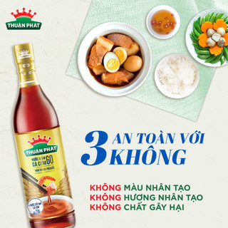Nước mắm cá cơm Thuận Phát 60 độ đạm 490ml