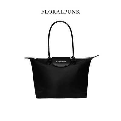 Túi xách Floralpunk City Tote Bag - Black - Chất liệu Nylon cao cấp không thấm nước - Đeo vai/ xách tay