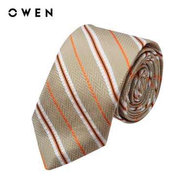 OWEN - Cà vạt CV233385 màu Nâu chất liệu Polyester