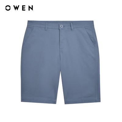 OWEN - Quần short Slim Fit SK241383 màu Xanh đậm chất liệu cotton-spandex