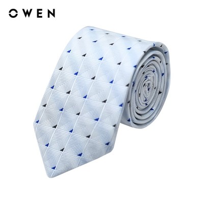 OWEN - Cà vạt CV233382 màu Trắng chất liệu Polyester