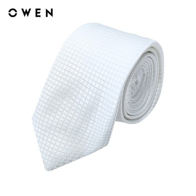 OWEN - Cà vạt CV233383 màu Trắng chất liệu Polyester