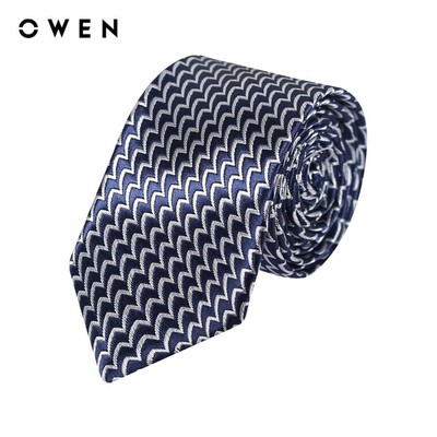 OWEN - Cà vạt CV232658 màu Navy chất liệu Polyester