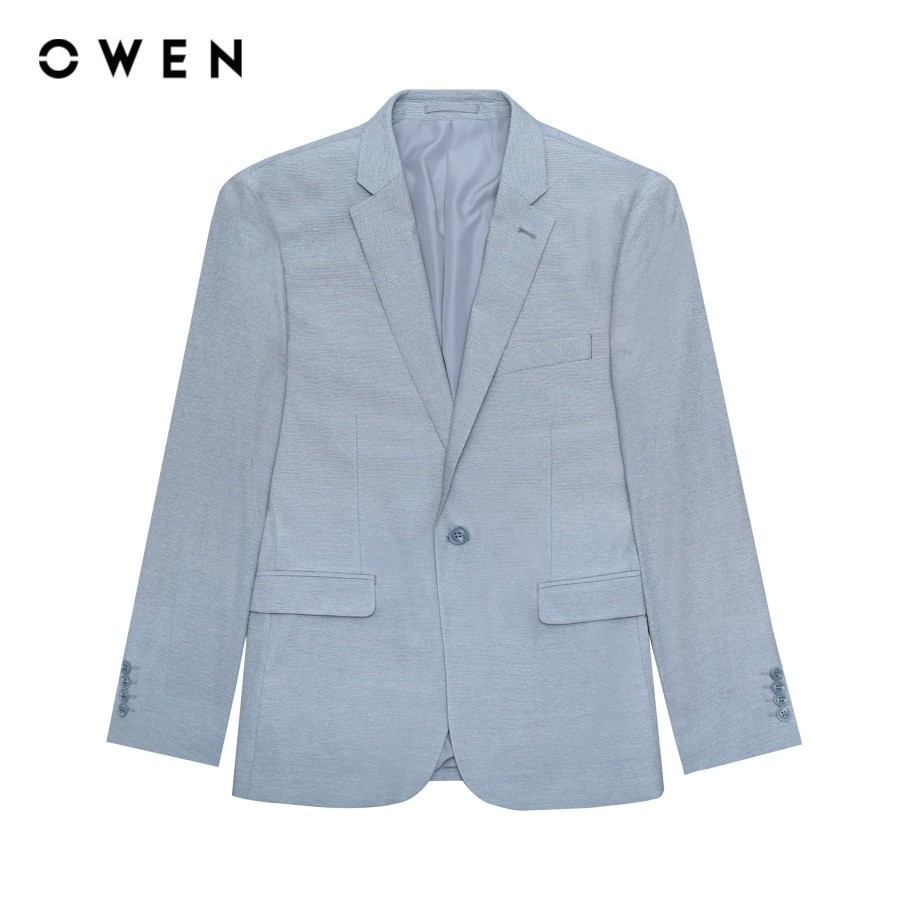 OWEN - Blazer (demi) Regular Fit BL241363 màu Xám nhạt chất liệu Nylon - Lyocell - Polyester - PU