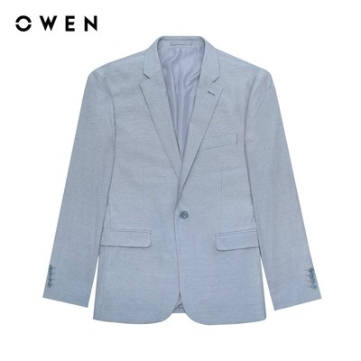 OWEN - Blazer (demi) Regular Fit BL241363 màu Xám nhạt chất liệu Nylon - Lyocell - Polyester - PU