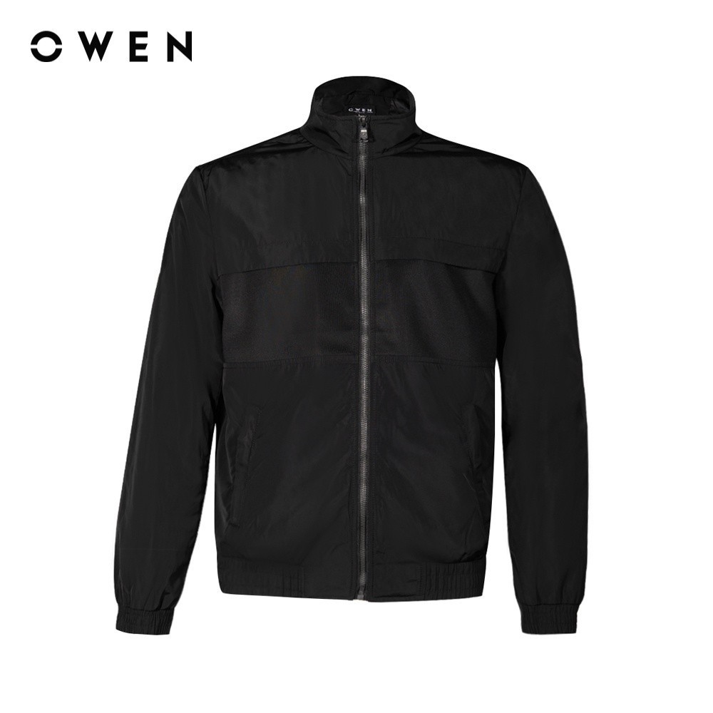 OWEN - Jacket Regular Fit JK220708 màu Đen chất liệu Polyester
