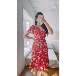 LALYA_Váy wrap nơ hông