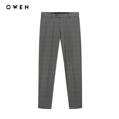 Owen - Quần tây S-Form QGT252408 màu Xám nhạt chất liệu TR Spandex