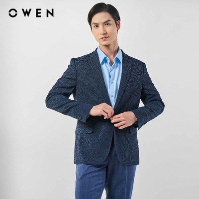 OWEN - Blazer (demi) Regular Fit BL231490 màu Navy chất liệu Namu