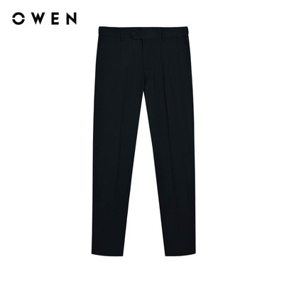 Owen - Quần tây S-Form QGT252410 màu Đen chất liệu TR Spandex