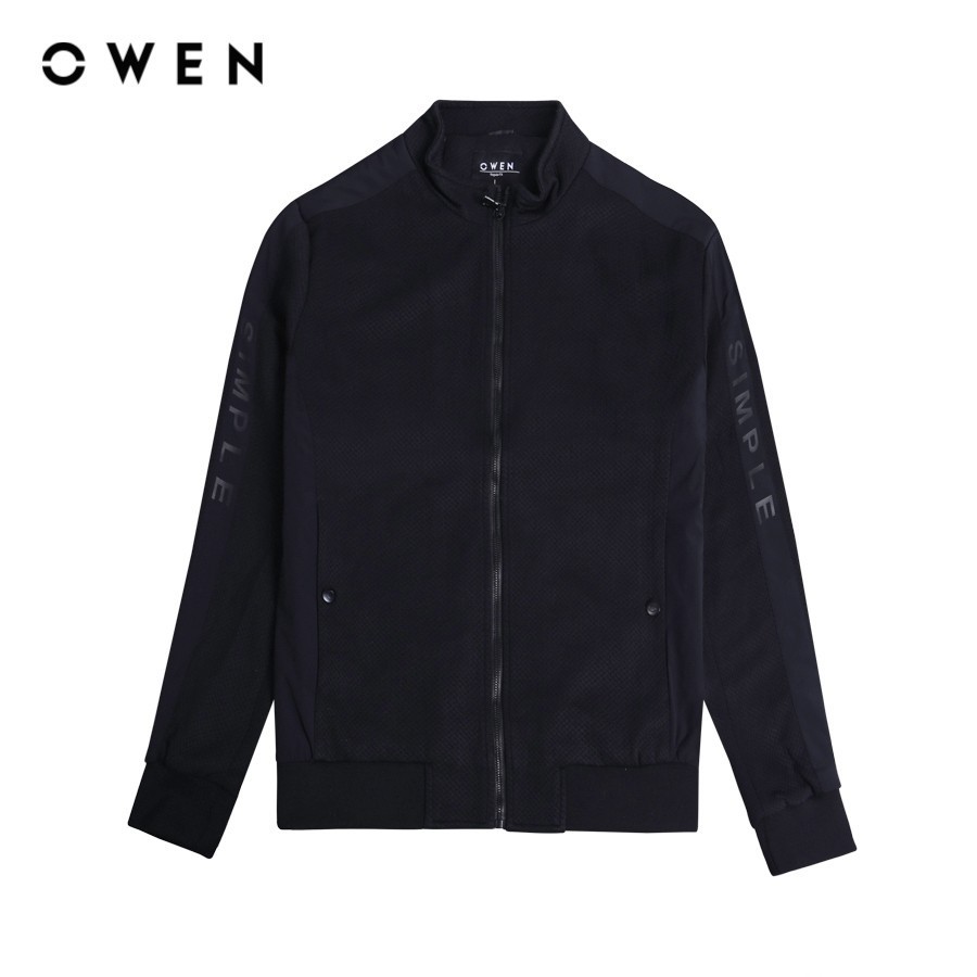 OWEN - Jacket Regular Fit JK231632 màu Đen chất liệu Polyester