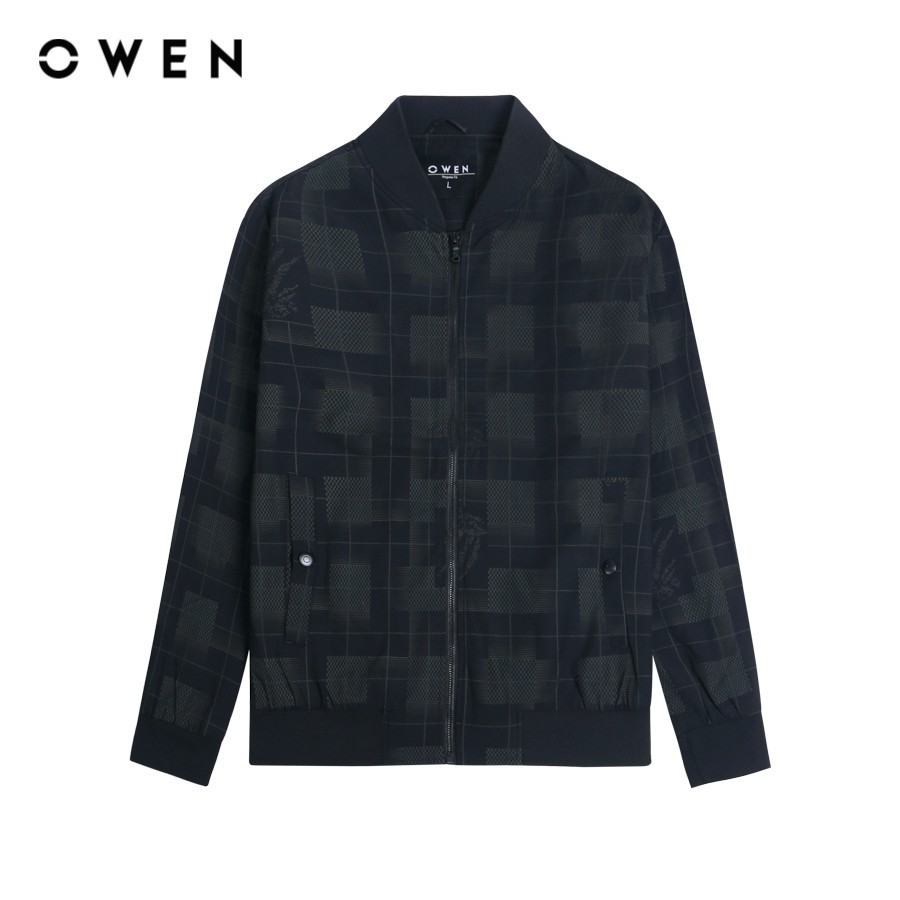 OWEN - Jacket Regular Fit JK231600 màu Đen chất liệu Polyester