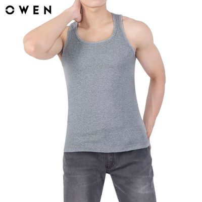 OWEN - Áo ba lỗ nam màu xám LAW232584