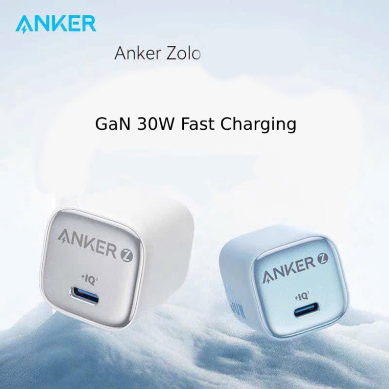 Củ sạc nhanh ANKER Zolo 30W A2698 cho điện thoại ip 16 promax 16 pro 15 promax 15 pro 14 promax