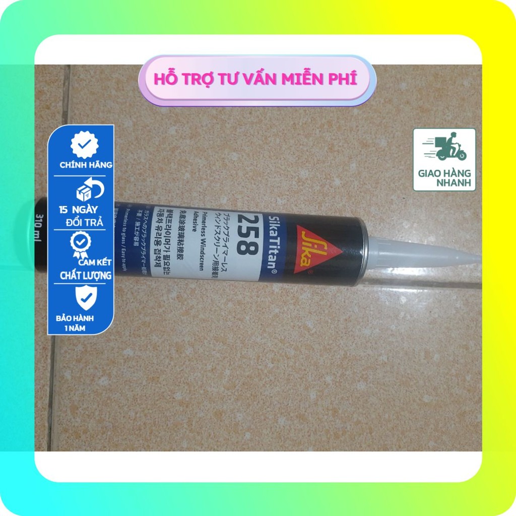 SIKA TI TAN 258 310ml (đen) - Keo dán kính