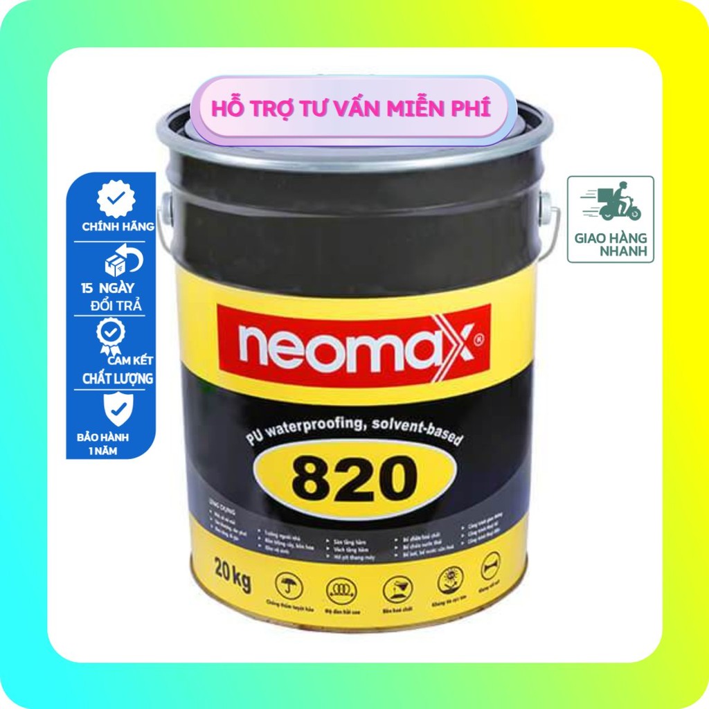 NEOMAX 820 (thùng 8 kg) SƠN CHỐNG THẤM POLYURETHANE