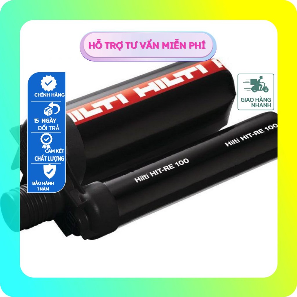 HILTI RE-100 Keo khoan cấy thép/bulong chuyên dụng cho bê tông