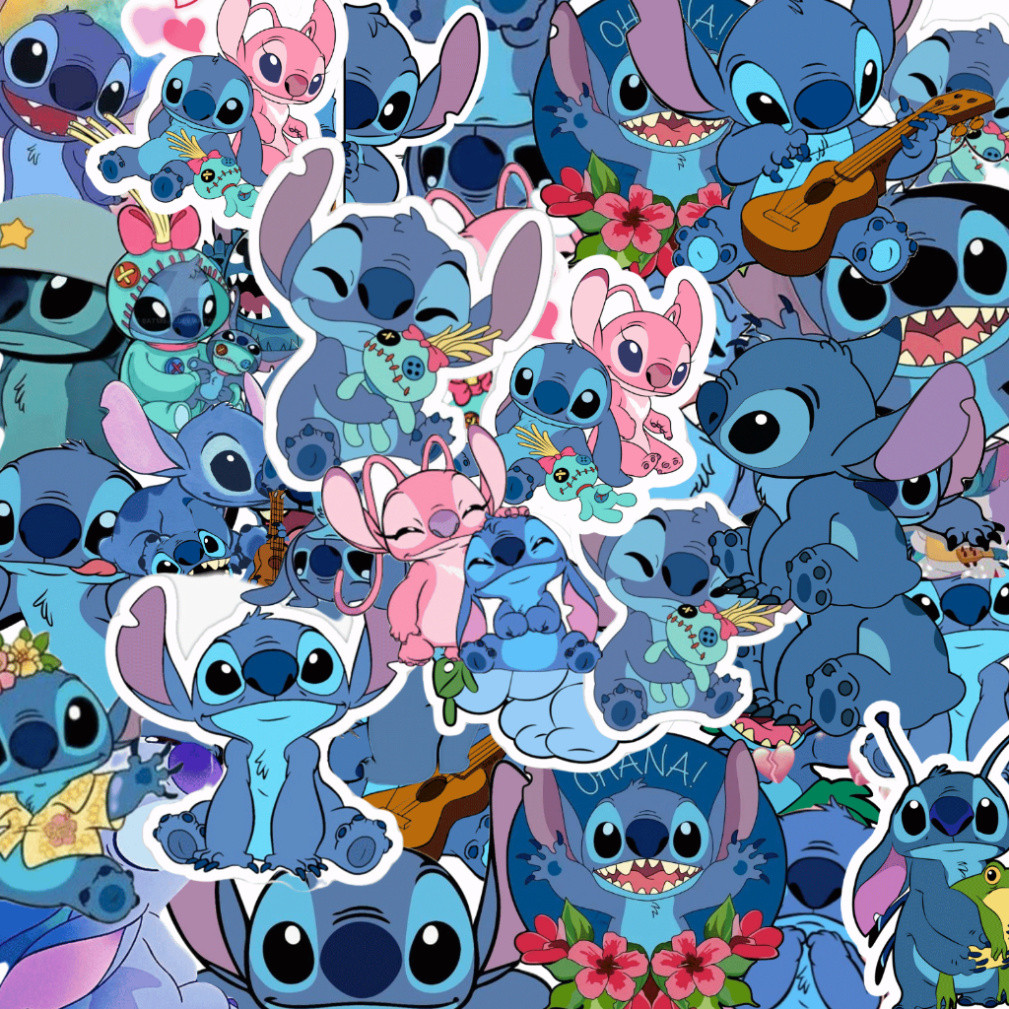 60 sticker Lilo and STICH Disney Channel . Set only STICH.
