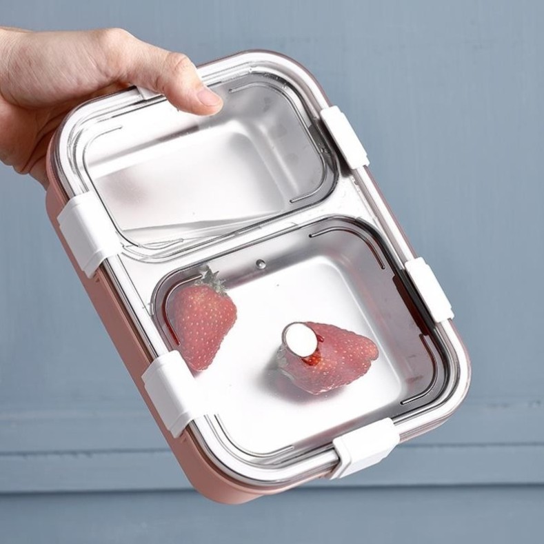 Hộp Đựng Cơm Giữ Nhiệt, Hộp Cơm Văn Phòng Ruột Inox 2 ngăn, 4 ngăn.