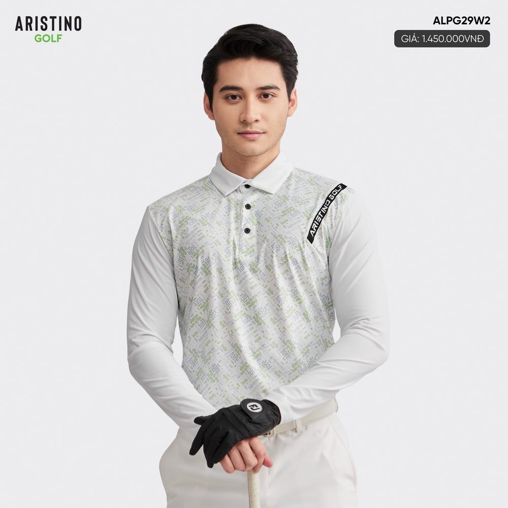 ARISTINO Golf Áo polo dài tay Tech Golf ALPG29W2