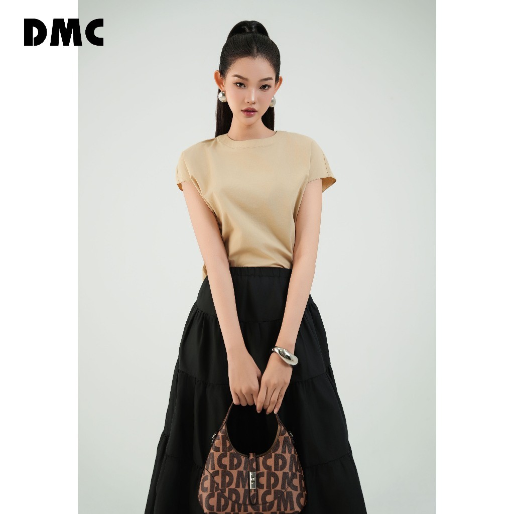 Áo be kiểu nữ tay dơi thời trang DMC (Dark Beige Batwing Raw Blouse)