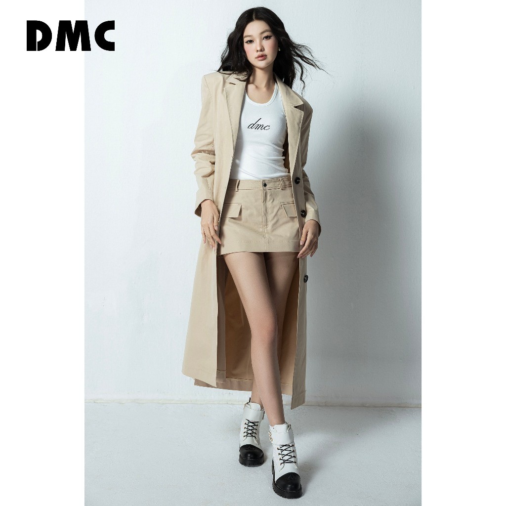 Áo mangto nữ tuýp xi be thời trang DMC (Beige Tuytsi Long Coat)