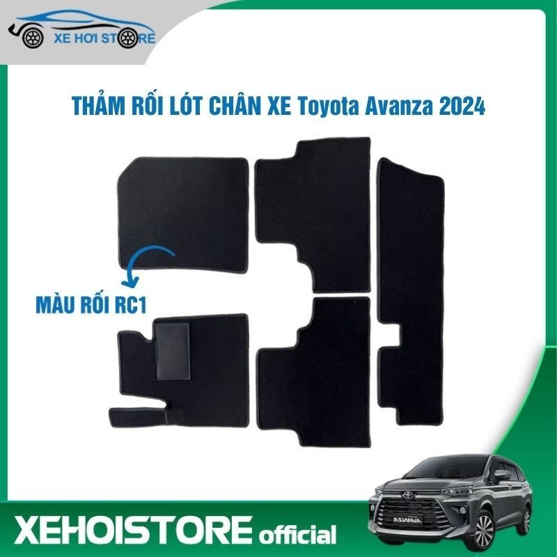 Bộ thảm rối lót chân ô tô dành cho xe 7 chỗ Toyota Avanza 2024