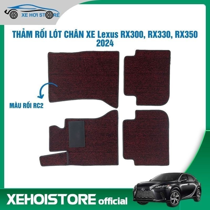 Bộ thảm rối lót chân ô tô dành cho xe 5 chỗ Lexus RX300, RX330, RX350 2024