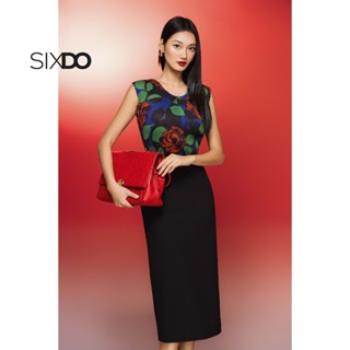 Chân váy đen bút chì SIXDO (Black Woven Pencil Skirt)