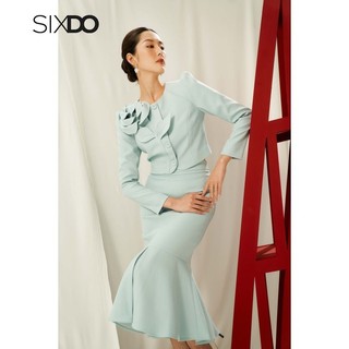 Chân váy thô đuôi cá SIXDO (Midi Raw Skirt)