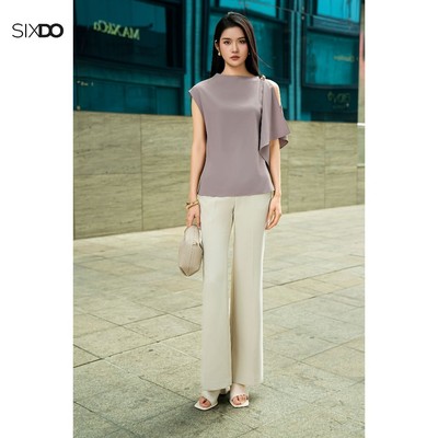 Quần nữ công sở SIXDO (Beige Woven Flared Pants)