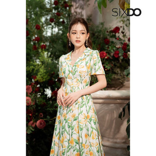 Chân váy hoa SIXDO-Z (Z-White Floral Midi Raw Skirt)