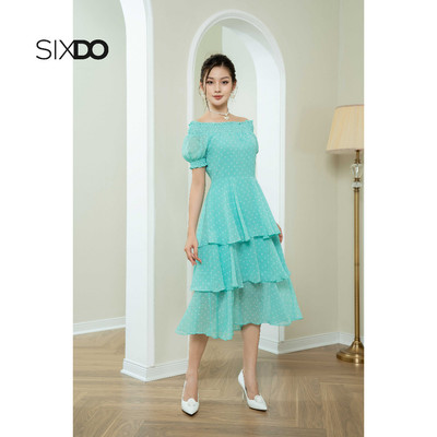 Đầm voan chấm bi (Polka Dot Midi Voile Dress)