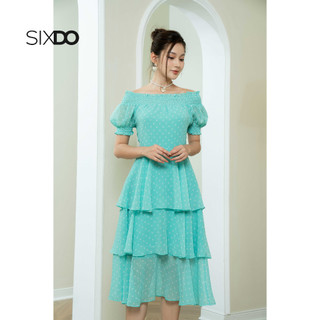 Đầm voan chấm bi (Polka Dot Midi Voile Dress)