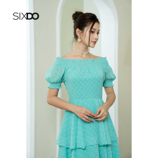 Đầm voan chấm bi (Polka Dot Midi Voile Dress)