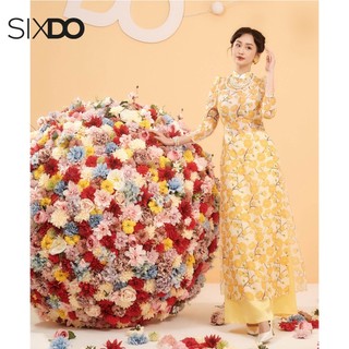 Quần lụa dài ống rộng thời trang SIXDO (Wide Leg Silk Pants)