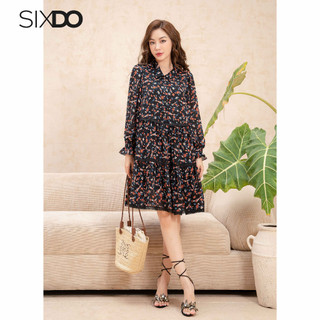 Đầm hoa babydoll SIXDO (Floral Midi Woven Dress)