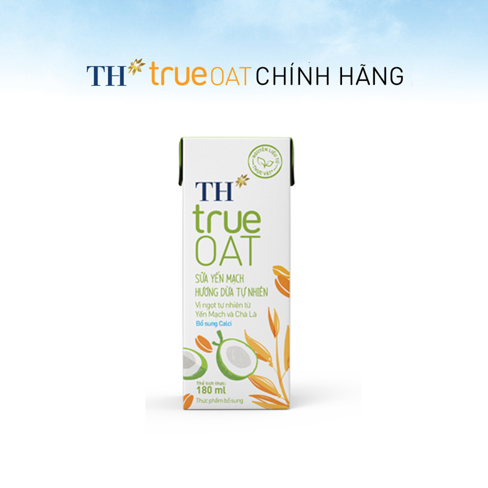 Thùng Sữa Yến Mạch TH true OAT milk Hương Dừa 180ml (48 Hộp) | BigBuy360 - bigbuy360.vn
