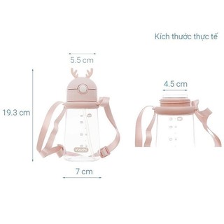 [Hàng tặng không bán] Bình nước trẻ em 450 ml