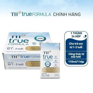 Thùng Sữa Dinh Dưỡng Công Thức TH true FORMULA milk Cho Trẻ 1-2 Tuổi 110ml (24 Hộp)