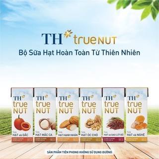 Combo 8 lốc sữa hạt hạnh nhân TH true NUT 180 ml (180 ml x 32)