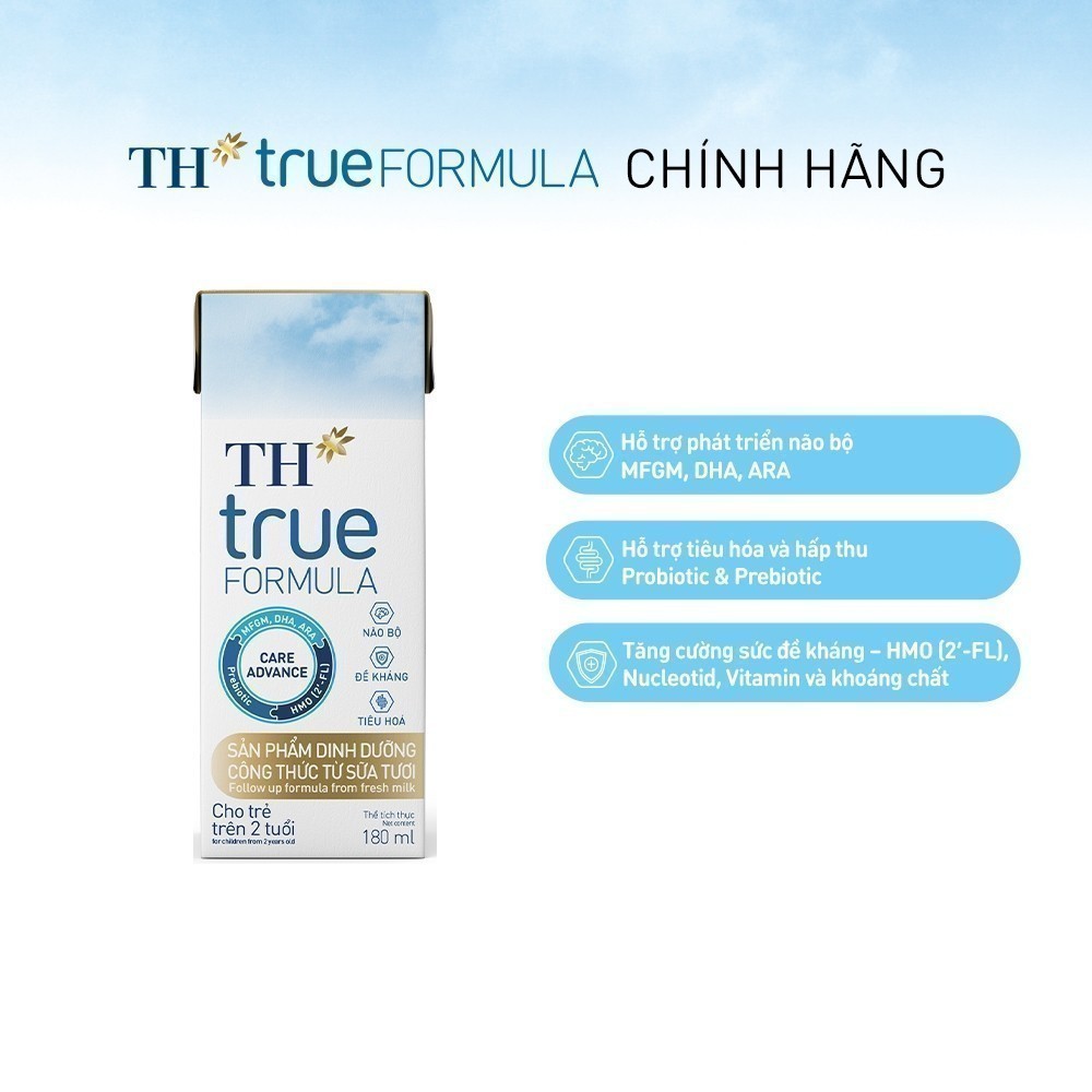 Thùng Sản phẩm Dinh Dưỡng Công Thức TH true FORMULA milk 180ml Dành Cho Trẻ Trên 2 Tuổi (24 Hộp) | BigBuy360 - bigbuy360.vn
