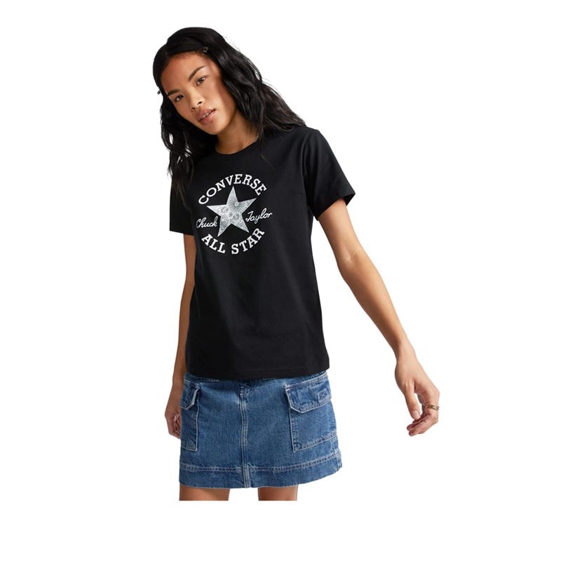 Áo Thun Converse Chuck Patch Infill Women's - Black