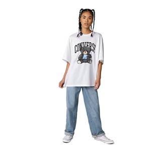 Áo Thun Converse Oversized Teddy Bear Tee Women's - White